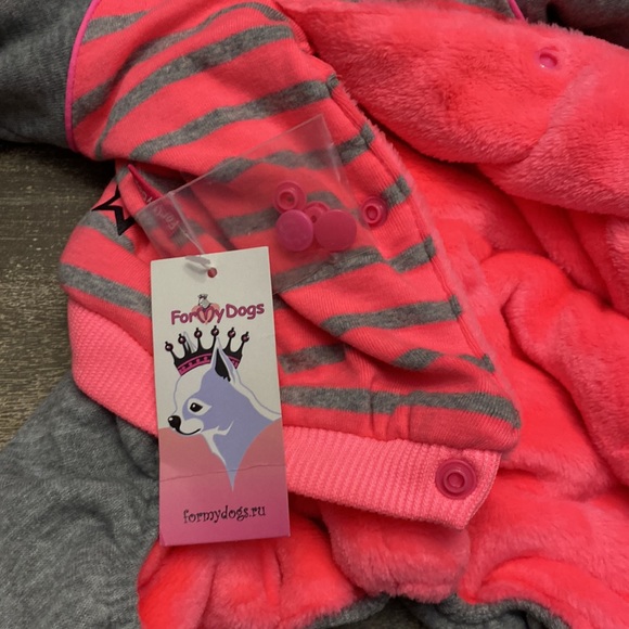 Pink dog sweat suit see chart for size - Picture 8 of 9
